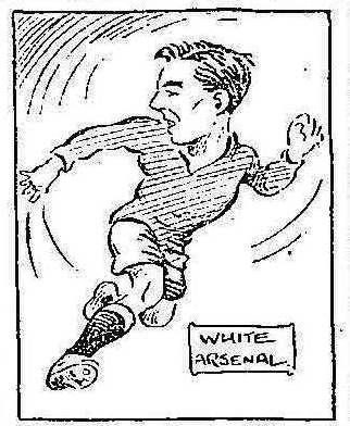 H White played at centre forward, but was not on the score sheet. This was his first season at Highbury