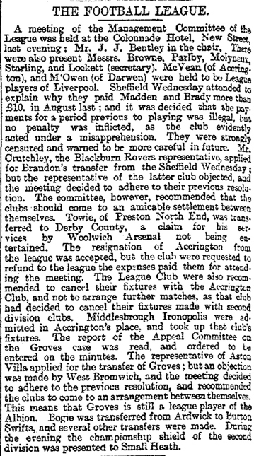 Birmingham Daily Post 3 August 1893